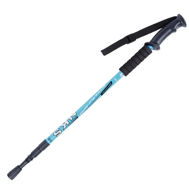 6 color Adjustable AntiShock Trekking Hiking Walking Stick Pole 3-section 66cm-135cm/ 26 " to 53 " with Dropshipping 1pc