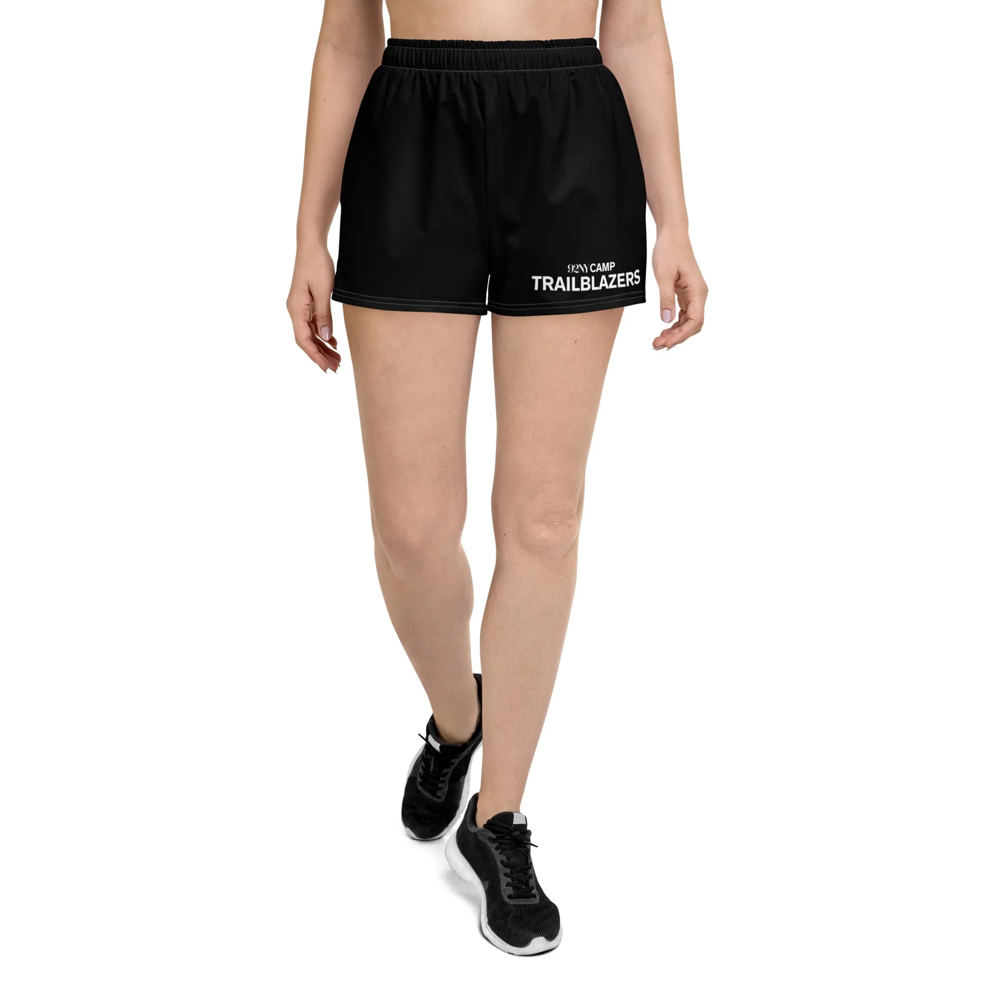 92nd St Fitted Athletic Black Shorts - Trailblazers