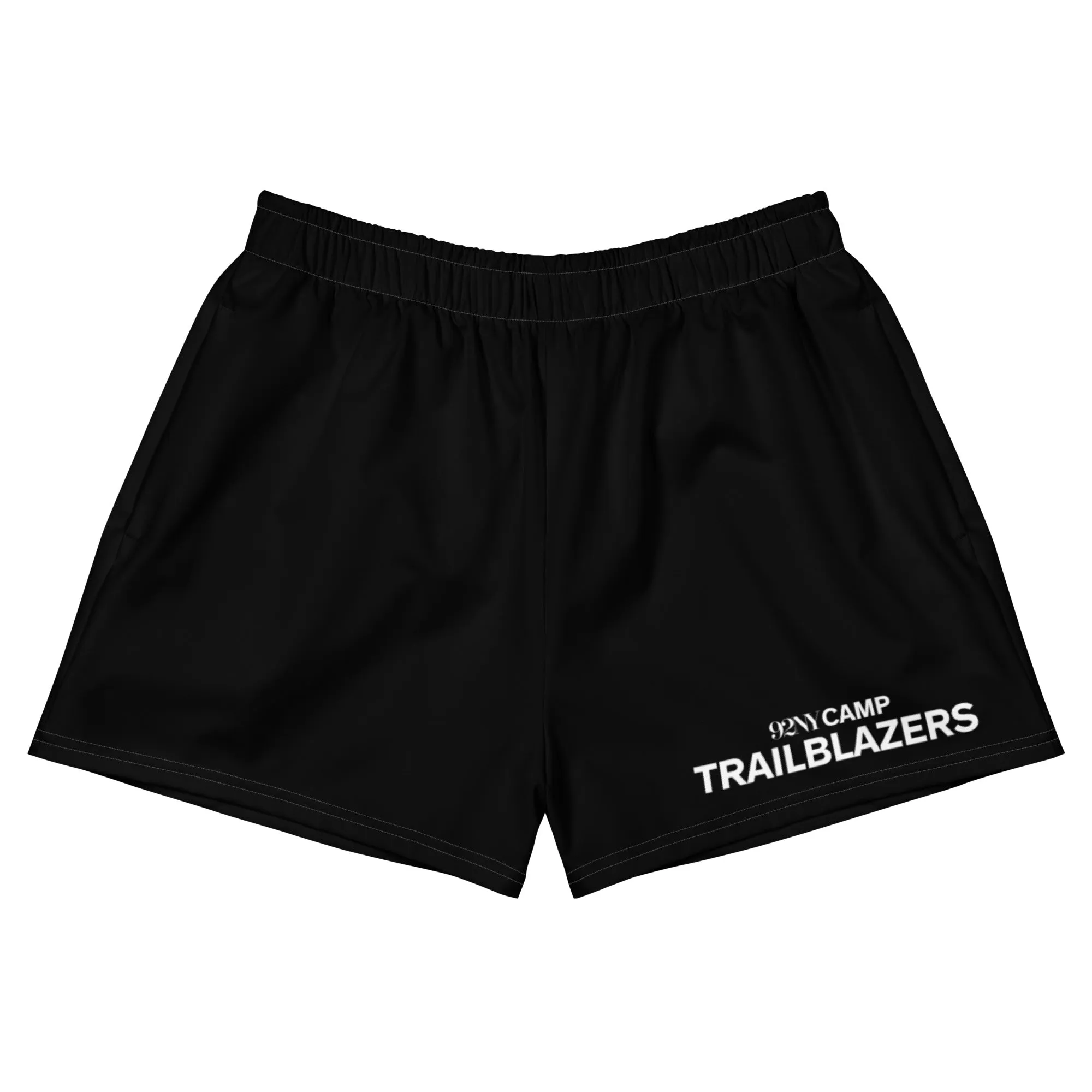 92nd St Fitted Athletic Black Shorts - Trailblazers