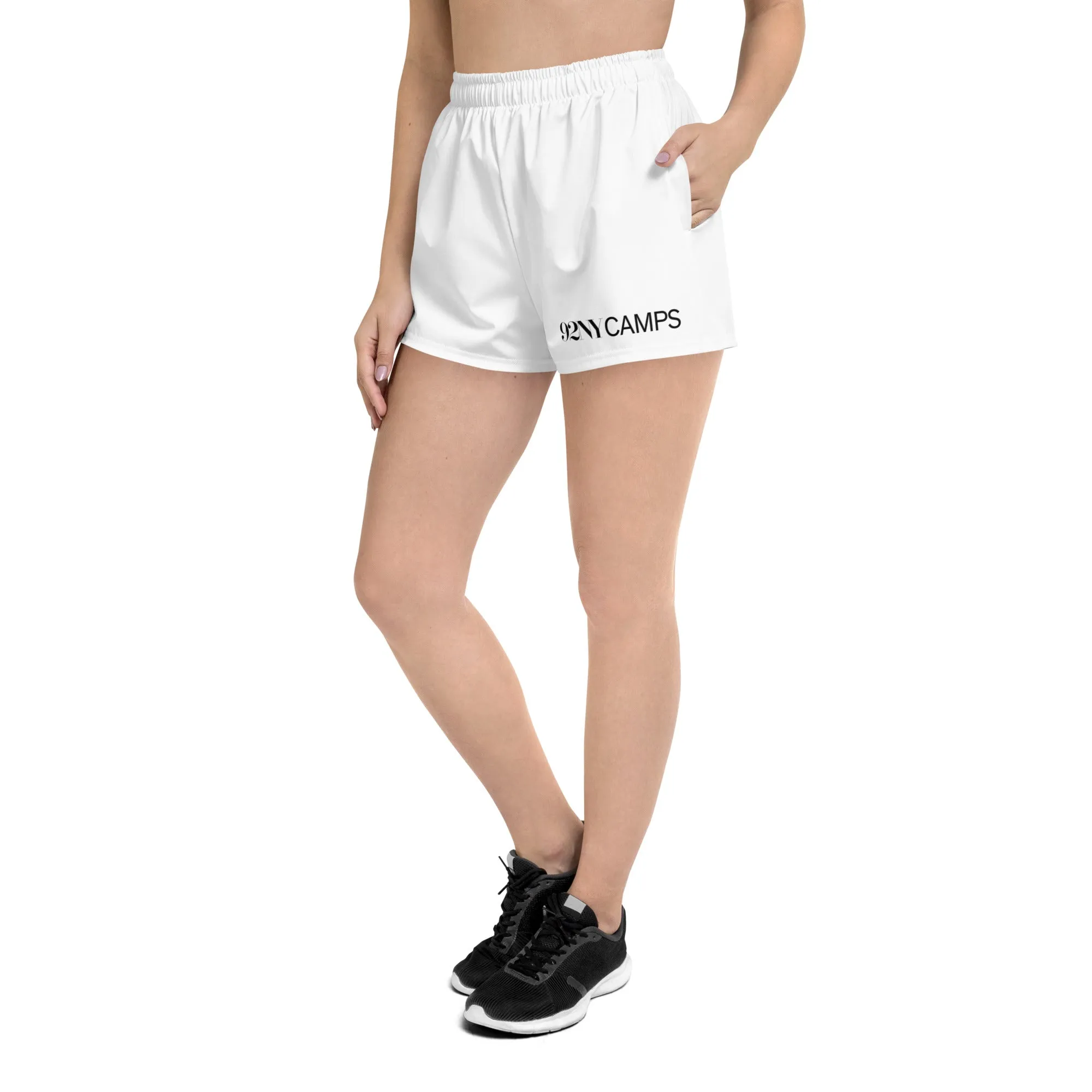 92NY Camps Fitted Athletic White Shorts