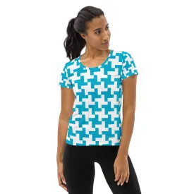 All-Over Print Women's Athletic T-shirt