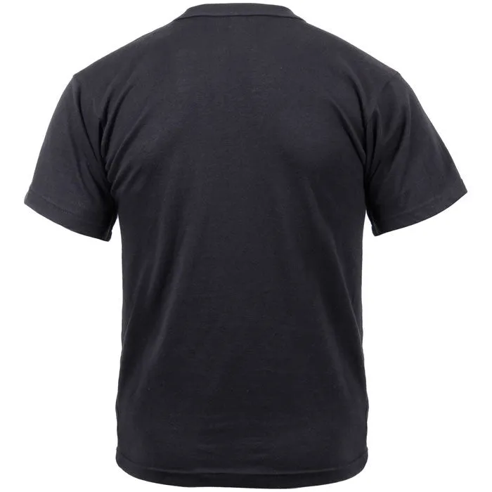 Black - Military GI Moisture Wicking Short Sleeve T-Shirt - Polyester