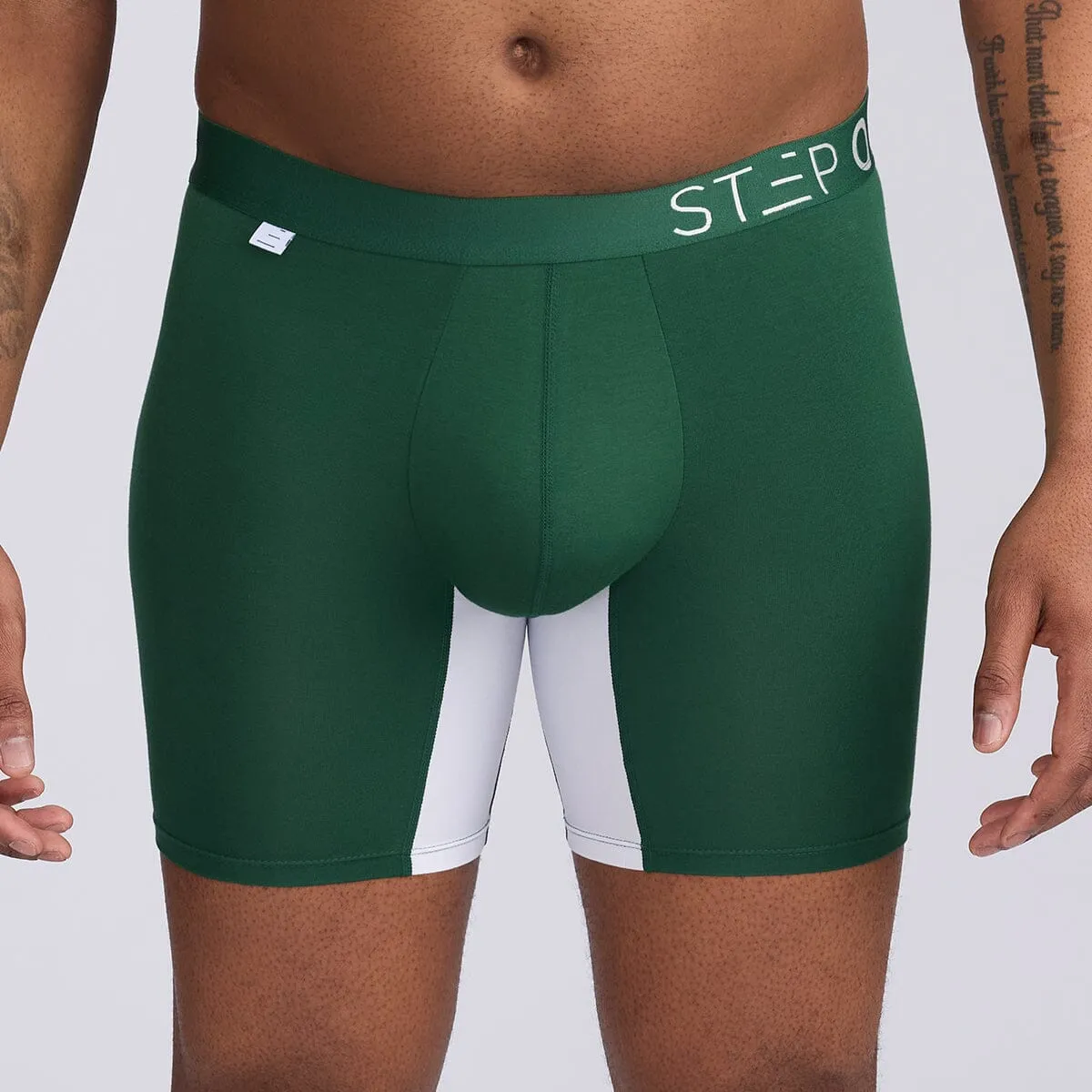 Boxer Brief - Green & White