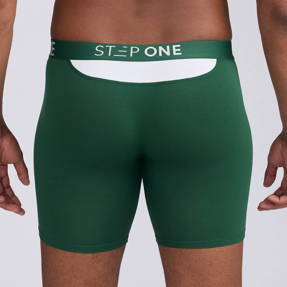 Boxer Brief - Green & White