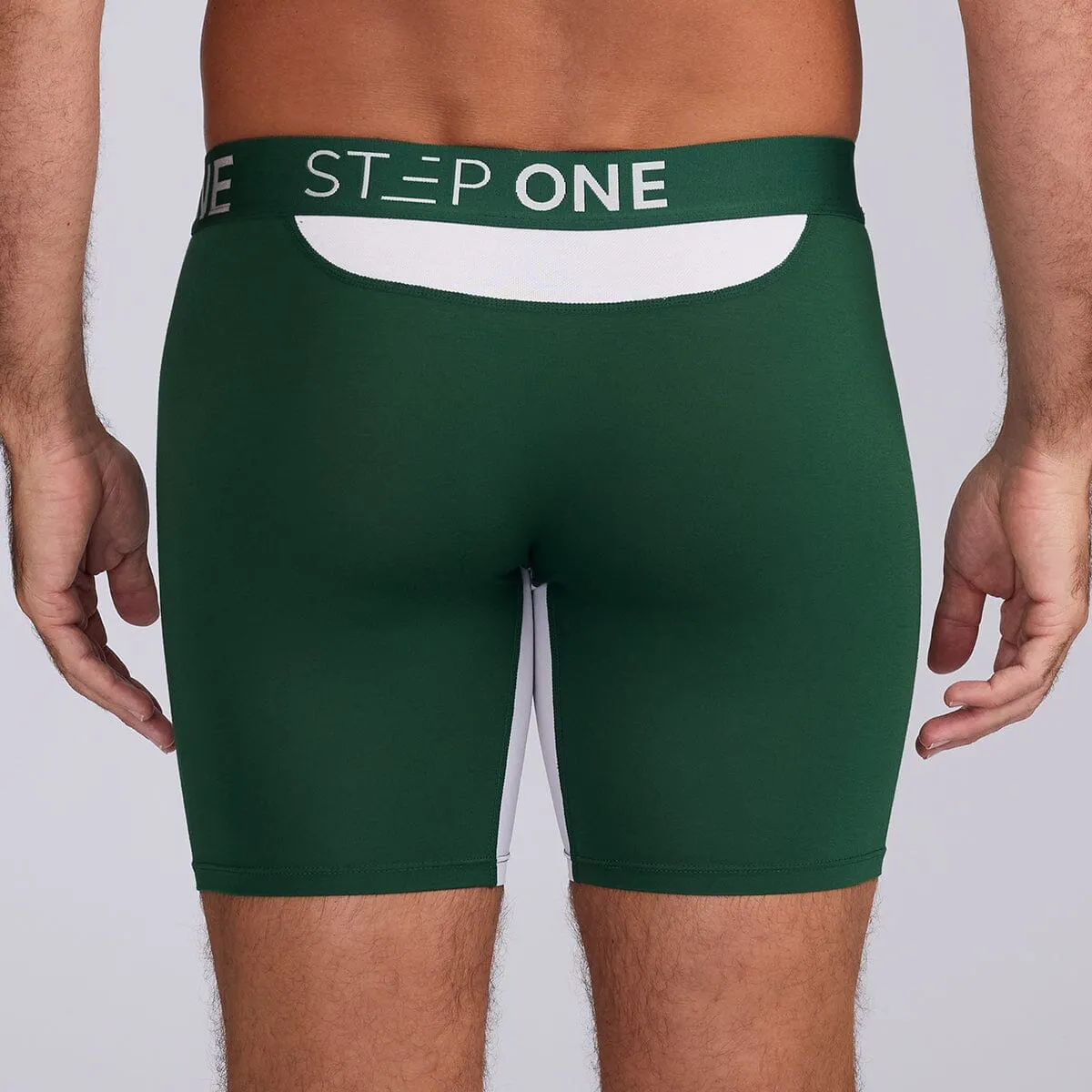 Boxer Brief - Green & White