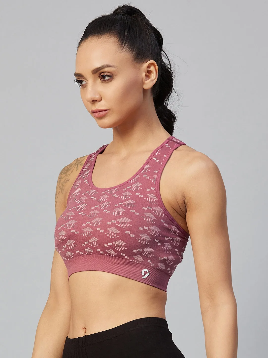 C9 Airwear Women Racer Back Sports Bra - Earth Red