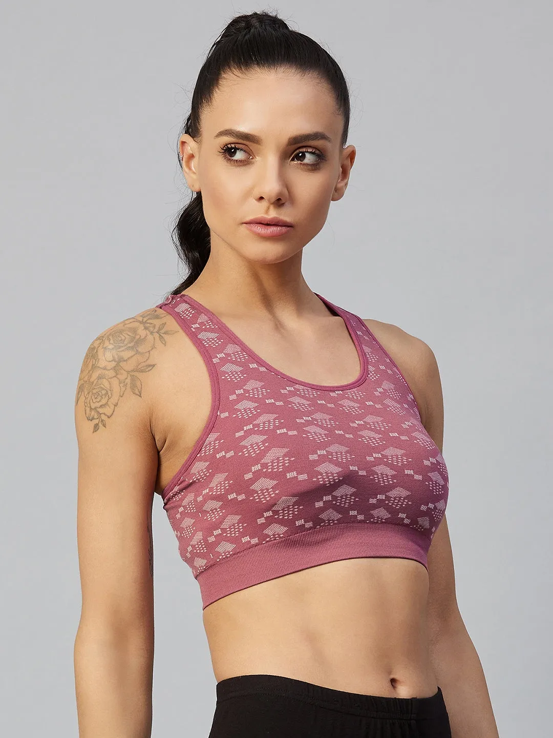 C9 Airwear Women Racer Back Sports Bra - Earth Red