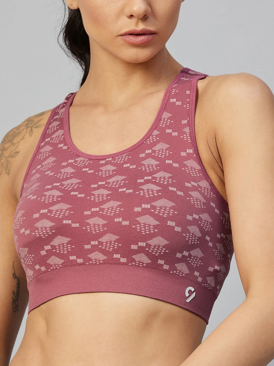 C9 Airwear Women Racer Back Sports Bra - Earth Red