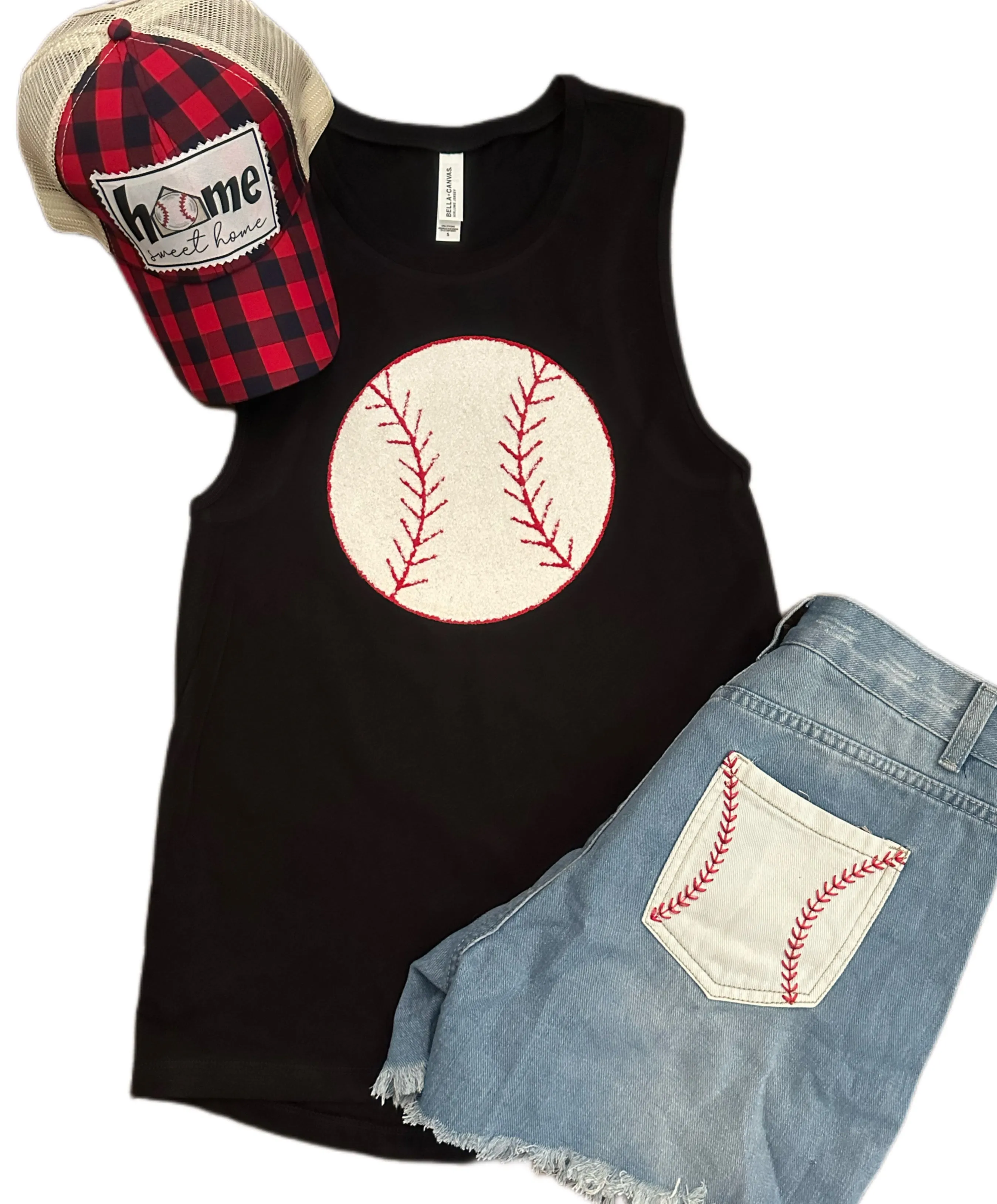 Chenille Patch Baseball Tanks