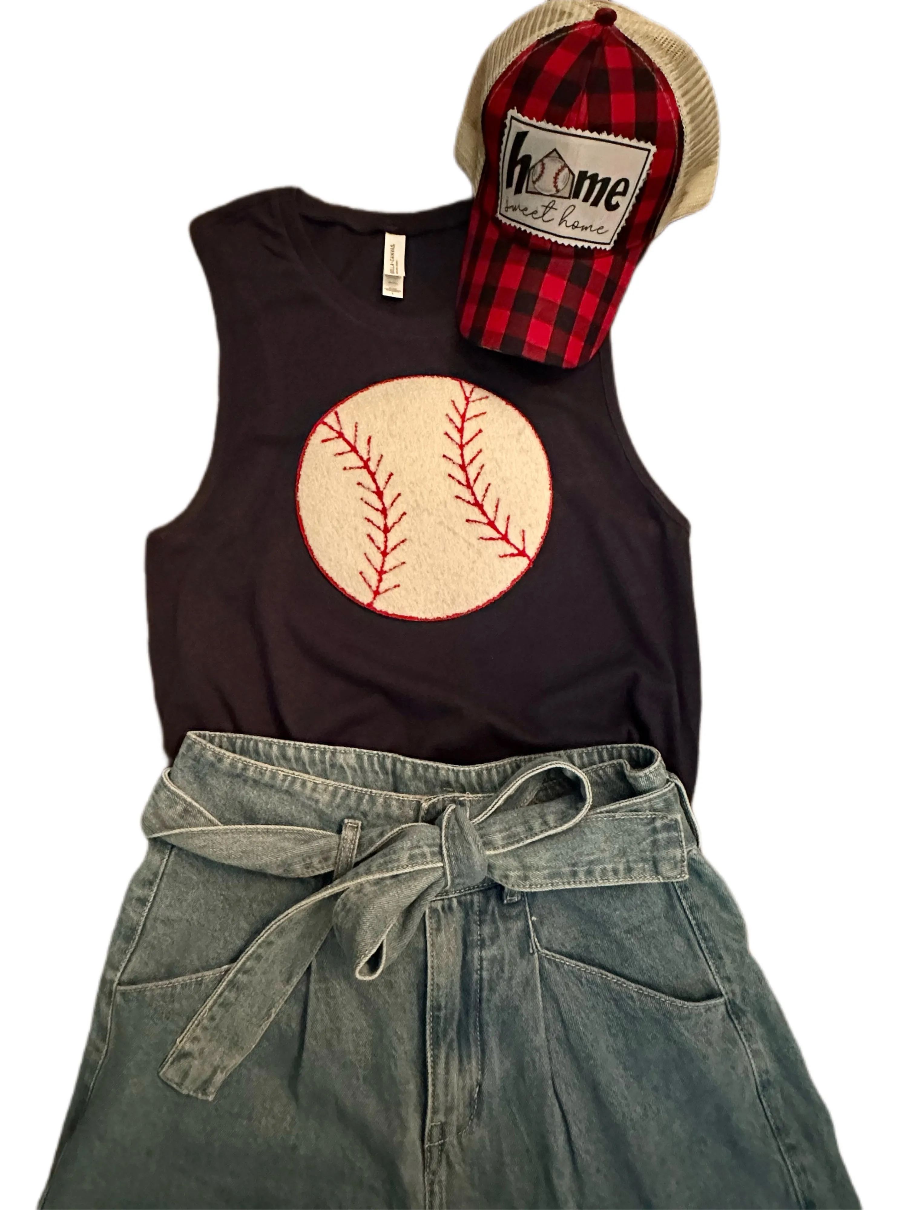 Chenille Patch Baseball Tanks