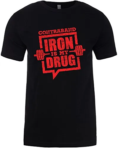 Contraband Sports 10109 Iron is My Drug Mens/Unisex T-Shirt