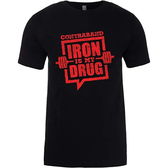 Contraband Sports 10109 Iron is My Drug Mens/Unisex T-Shirt