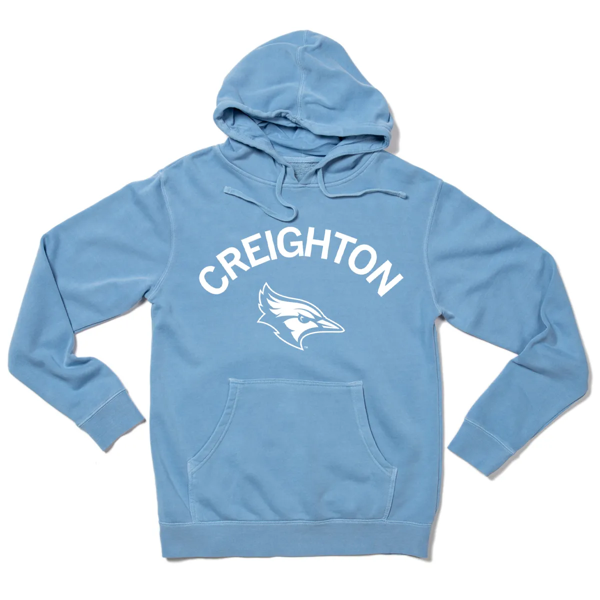 Creighton Curved Logo Pullover Hoodie