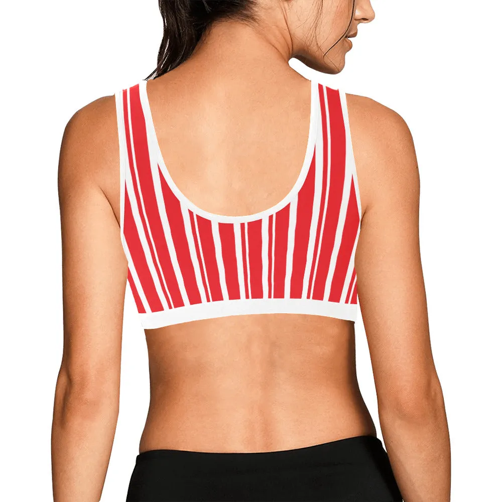 Dapper Dan Red Women's Sports Bra