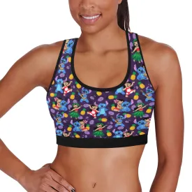 Disney Lilo And Stitch Island Friends Women's Athletic Sports Bra