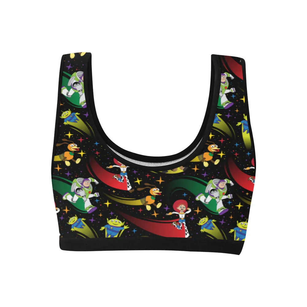 Disney Toy Story Roundup Friends Women's Athletic Sports Bra