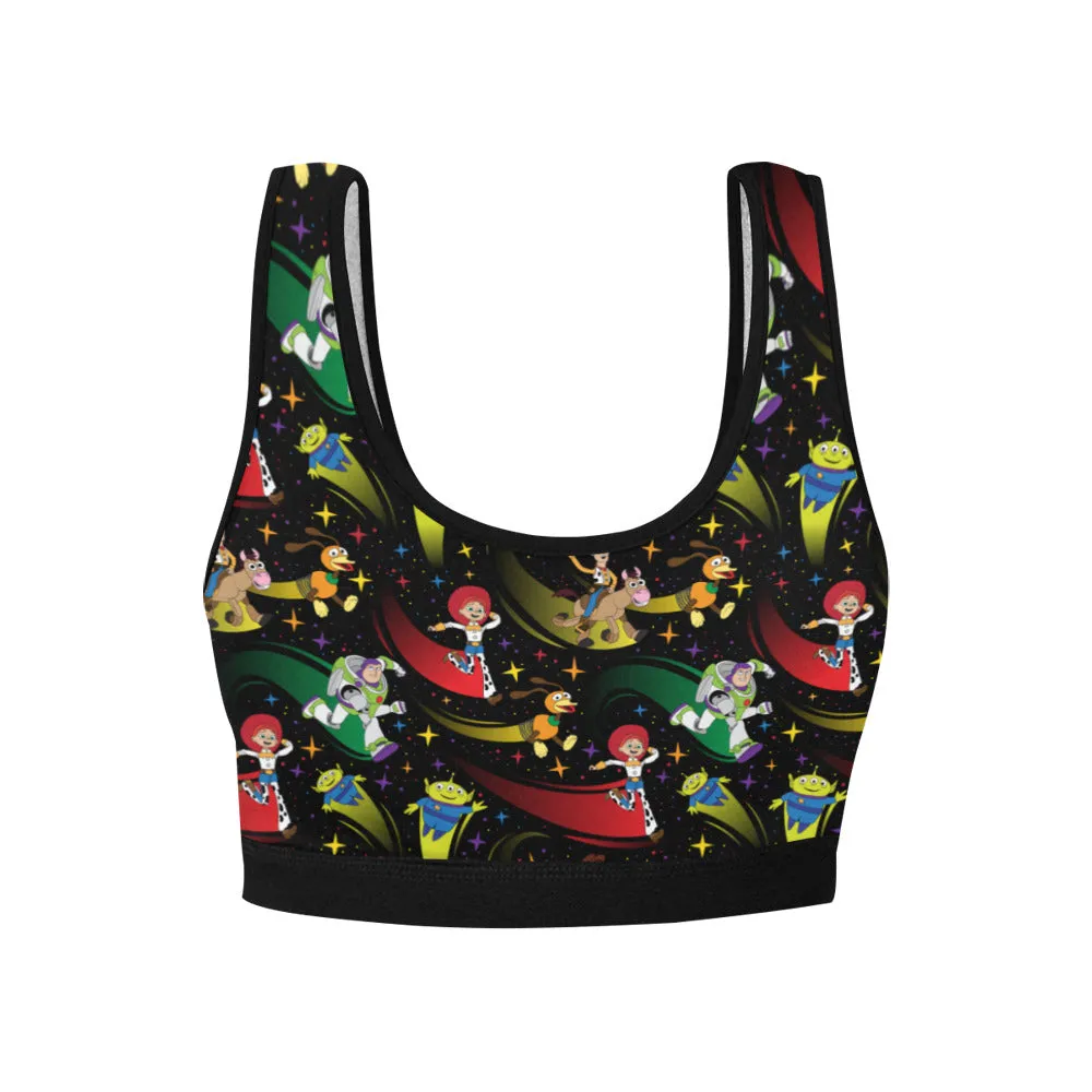 Disney Toy Story Roundup Friends Women's Athletic Sports Bra