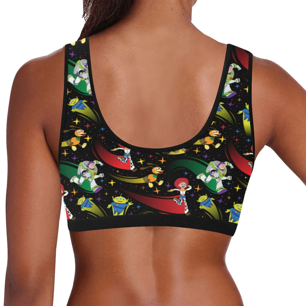 Disney Toy Story Roundup Friends Women's Athletic Sports Bra