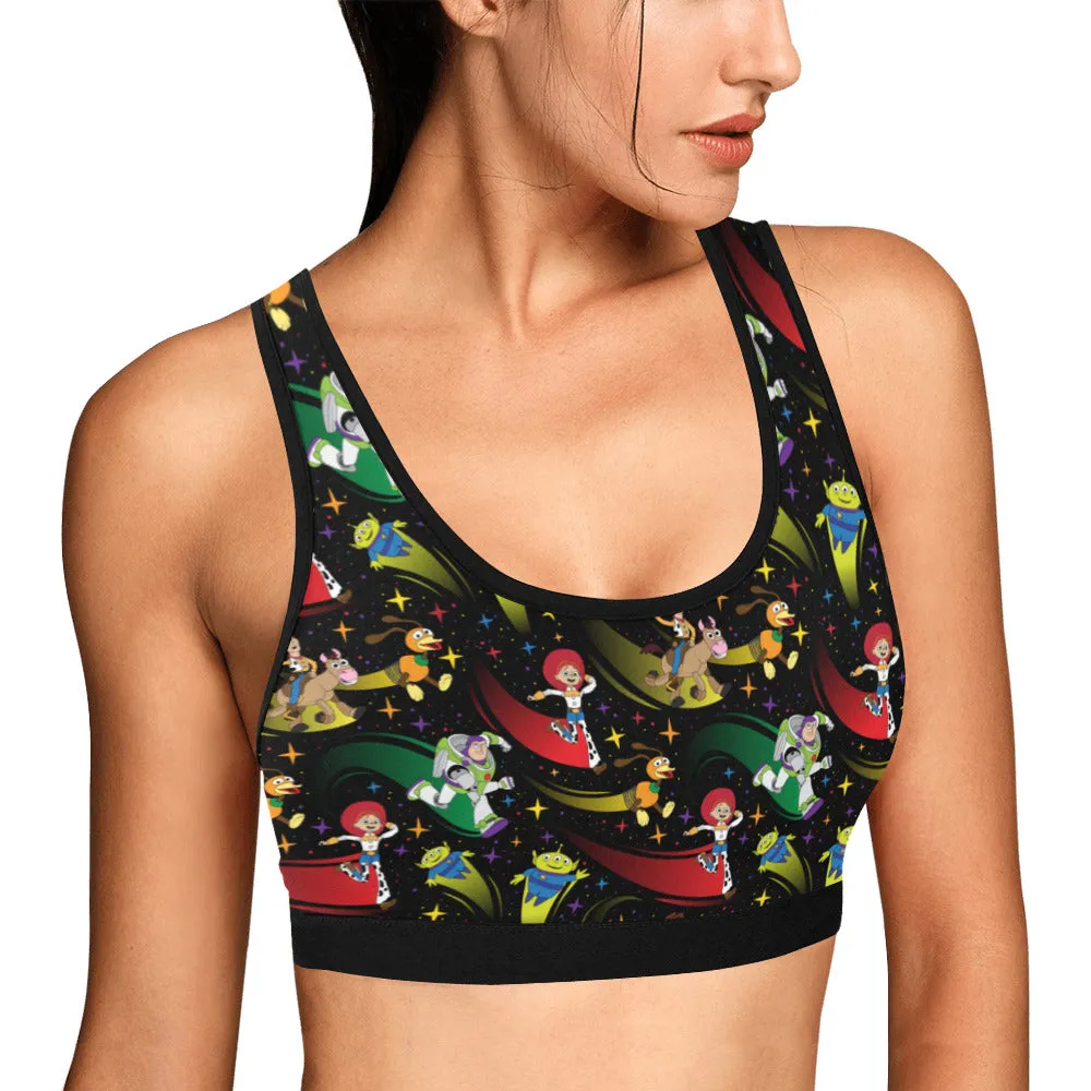 Disney Toy Story Roundup Friends Women's Athletic Sports Bra