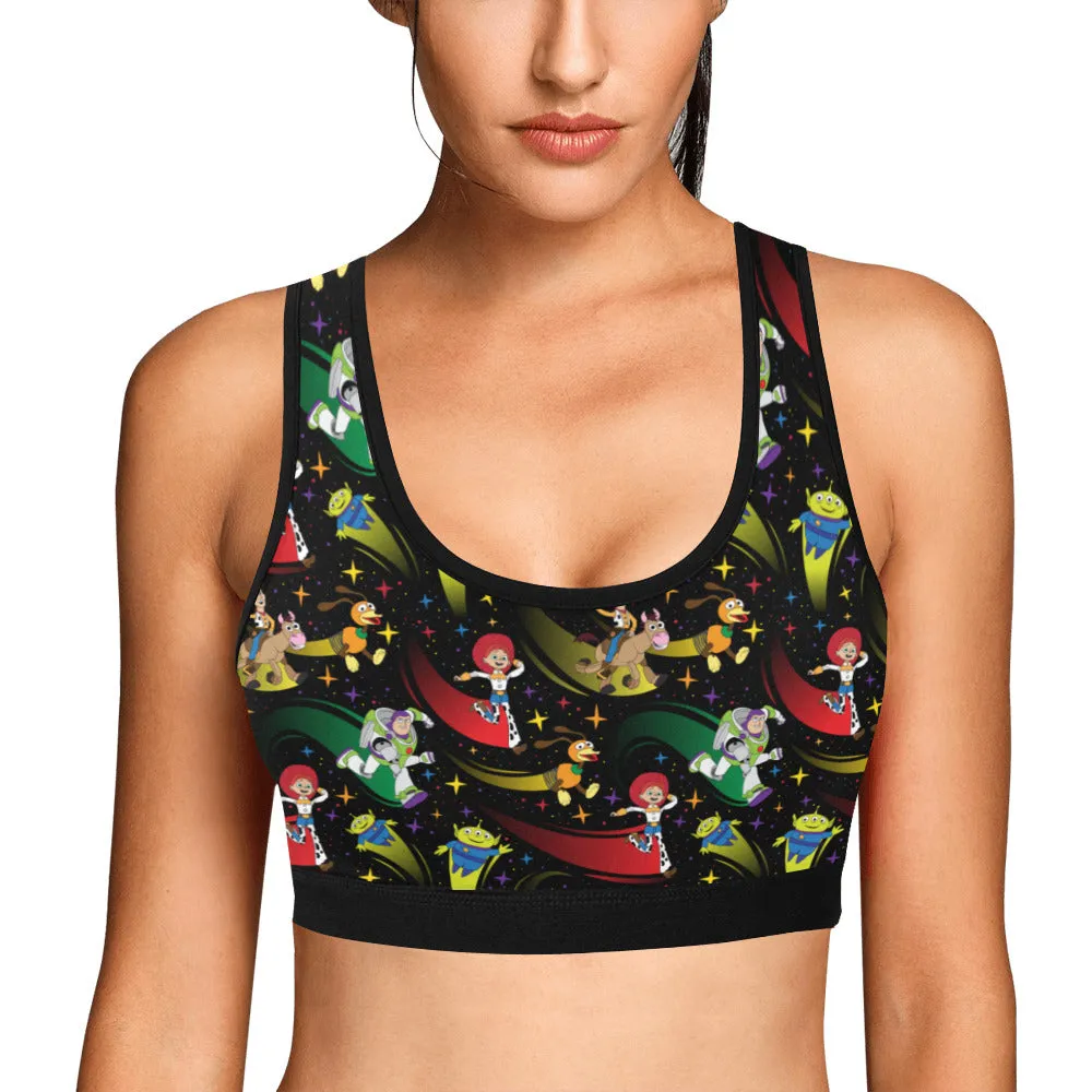 Disney Toy Story Roundup Friends Women's Athletic Sports Bra