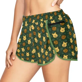 Disney Winnie The Pooh Hunny Women's Athletic Sports Shorts