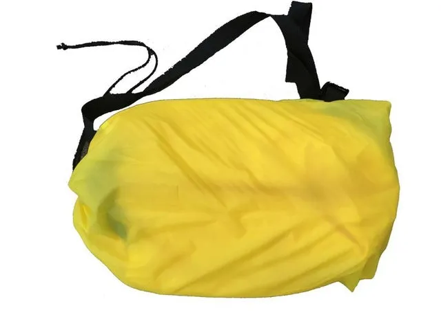 Drop Ship  Fast Inflatable Air Sleeping Bag Camping Portable Air Sofa Beach Bed Air Hammock Banana Sofa Lounger Lazy Bag