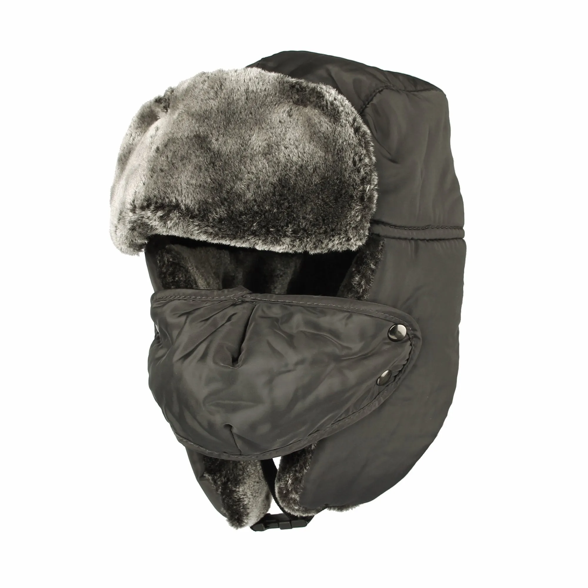 Ear Flap Cap Trapper Hat Russian Wind proof Trooper Faux Fur SL7138