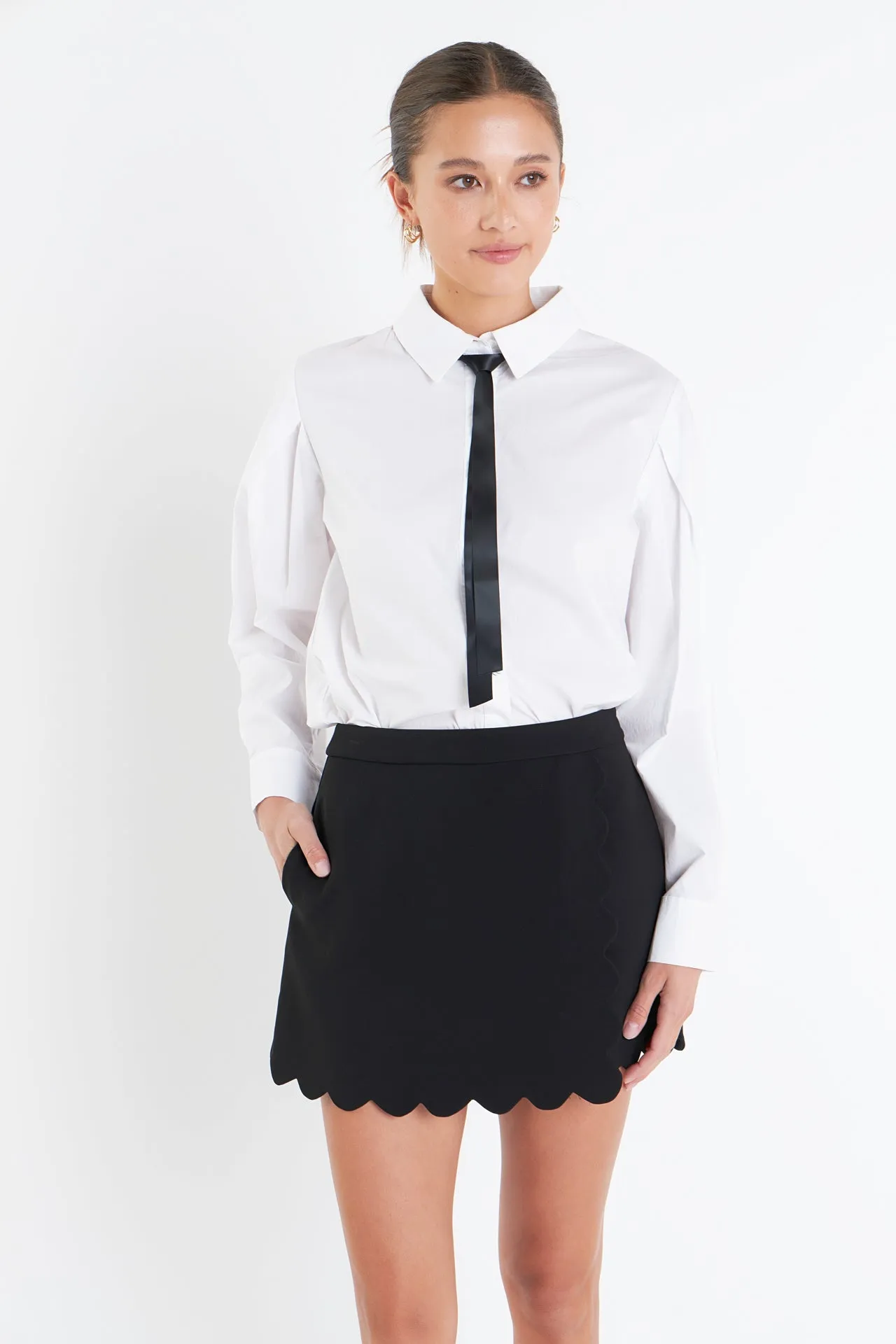 English Factory - Scallop Skort