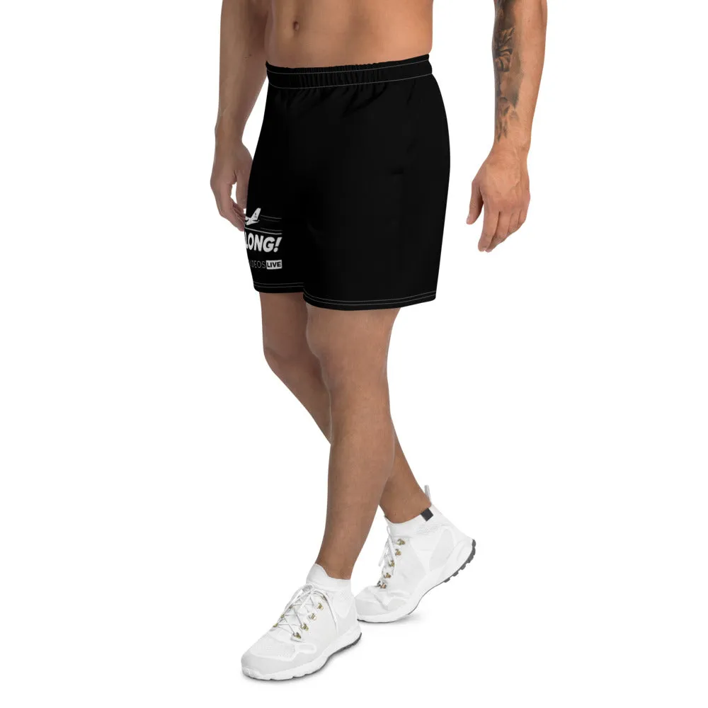 GO LONG (AVL) BLACK Men's Athletic Long Shorts