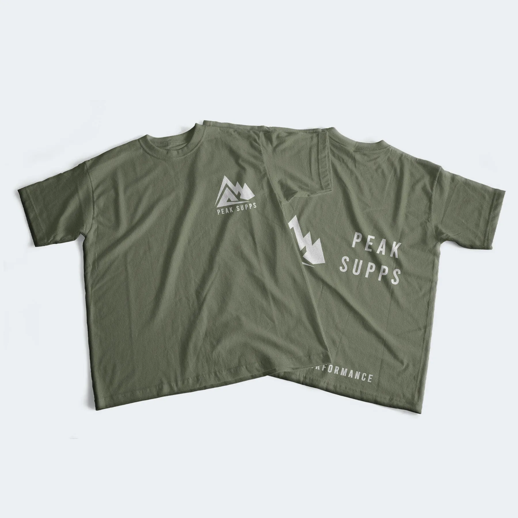 Green Basic Unisex T-shirt with Back Design