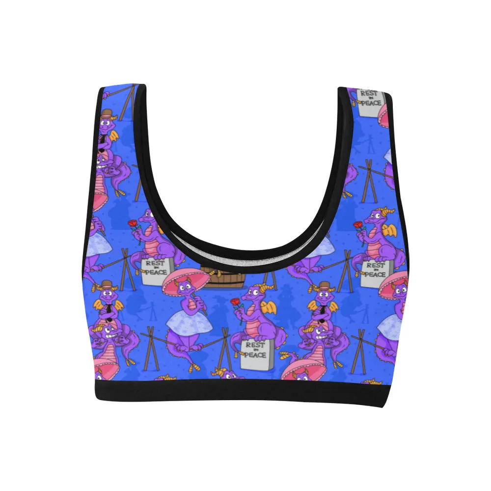 Haunted Mansion Figment Women's Athletic Sports Bra