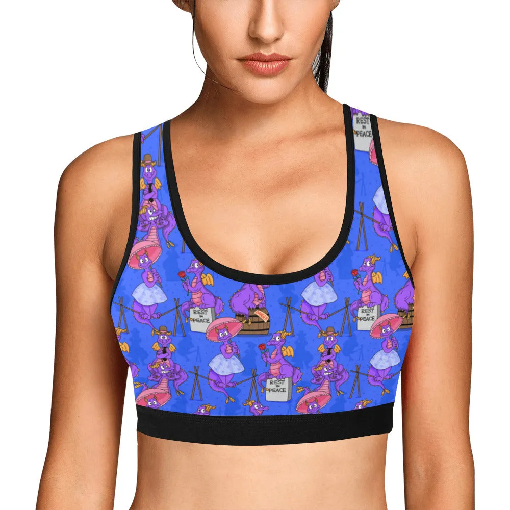 Haunted Mansion Figment Women's Athletic Sports Bra