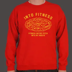 Into Fitness, Fitness Entire Pizza Into My Mouth Sweater (Mens)