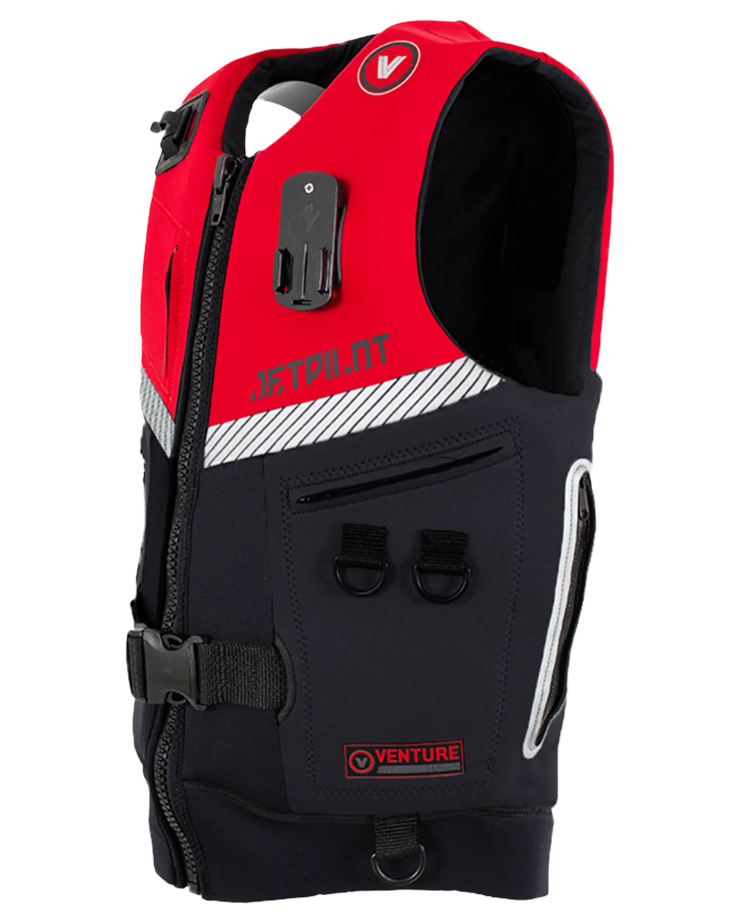 Jetpilot Venture Mens Neo Vest - Black/Red Level 50 - 2023