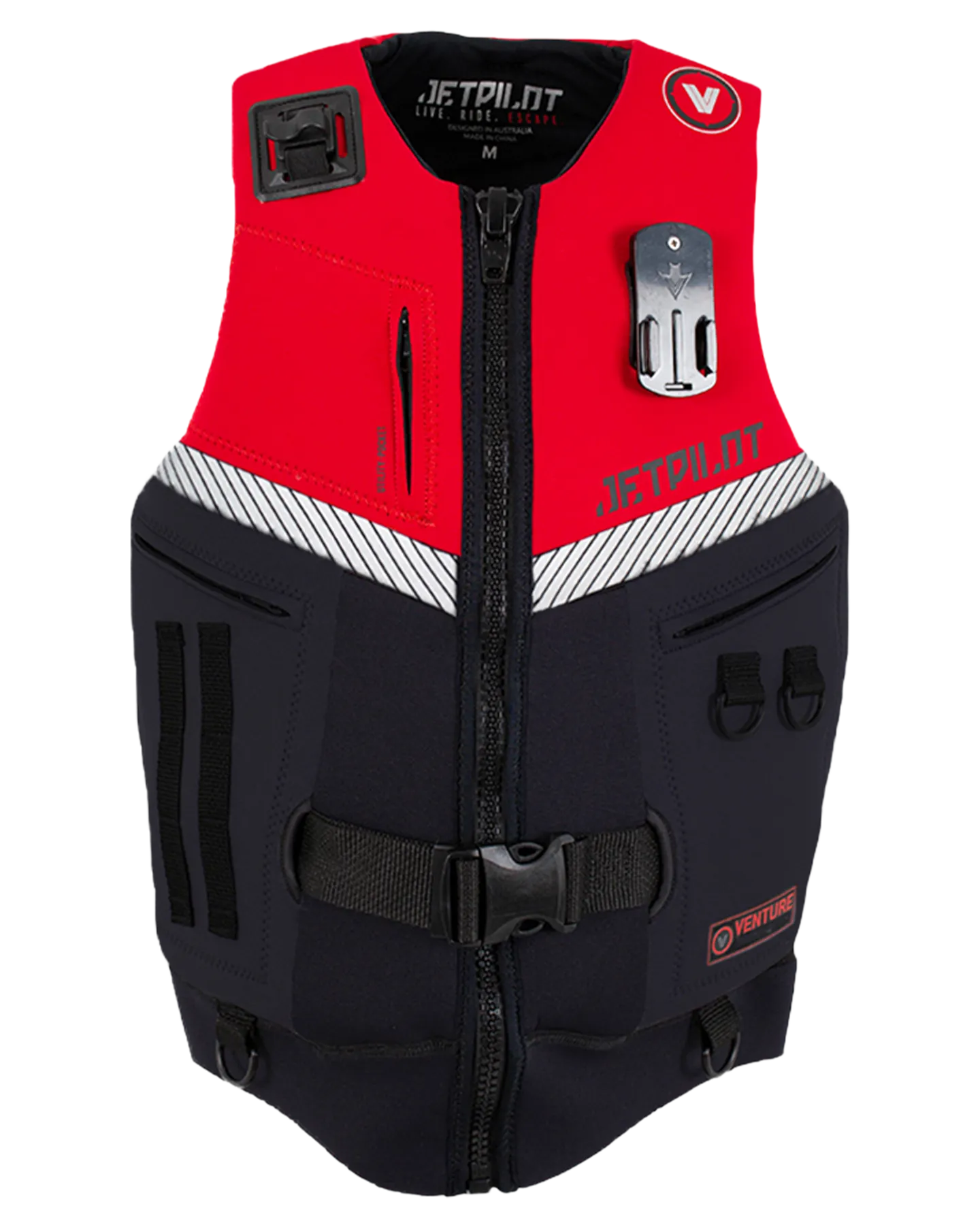 Jetpilot Venture Mens Neo Vest - Black/Red Level 50 - 2023