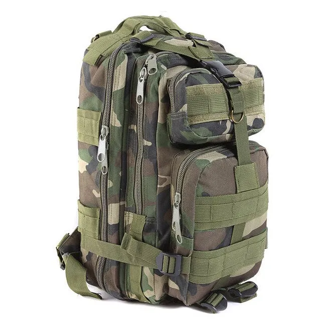 Large Capacity 30L Hiking Camping Bag Army Military Tactical Trekking Rucksack Backpack Camo storage bag