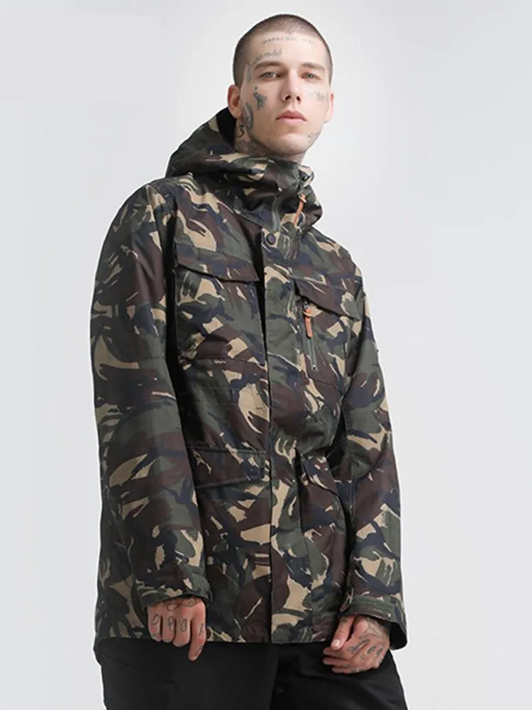 Men's Army Green Winter Snowboard &  Ski Jackets