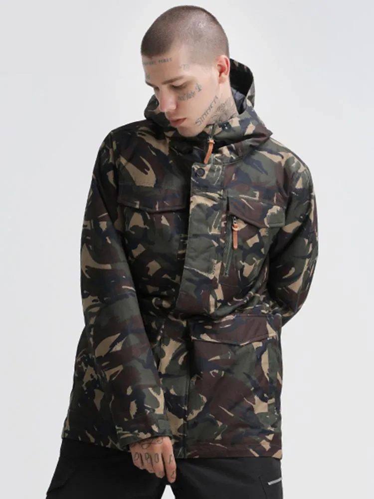 Men's Army Green Winter Snowboard &  Ski Jackets