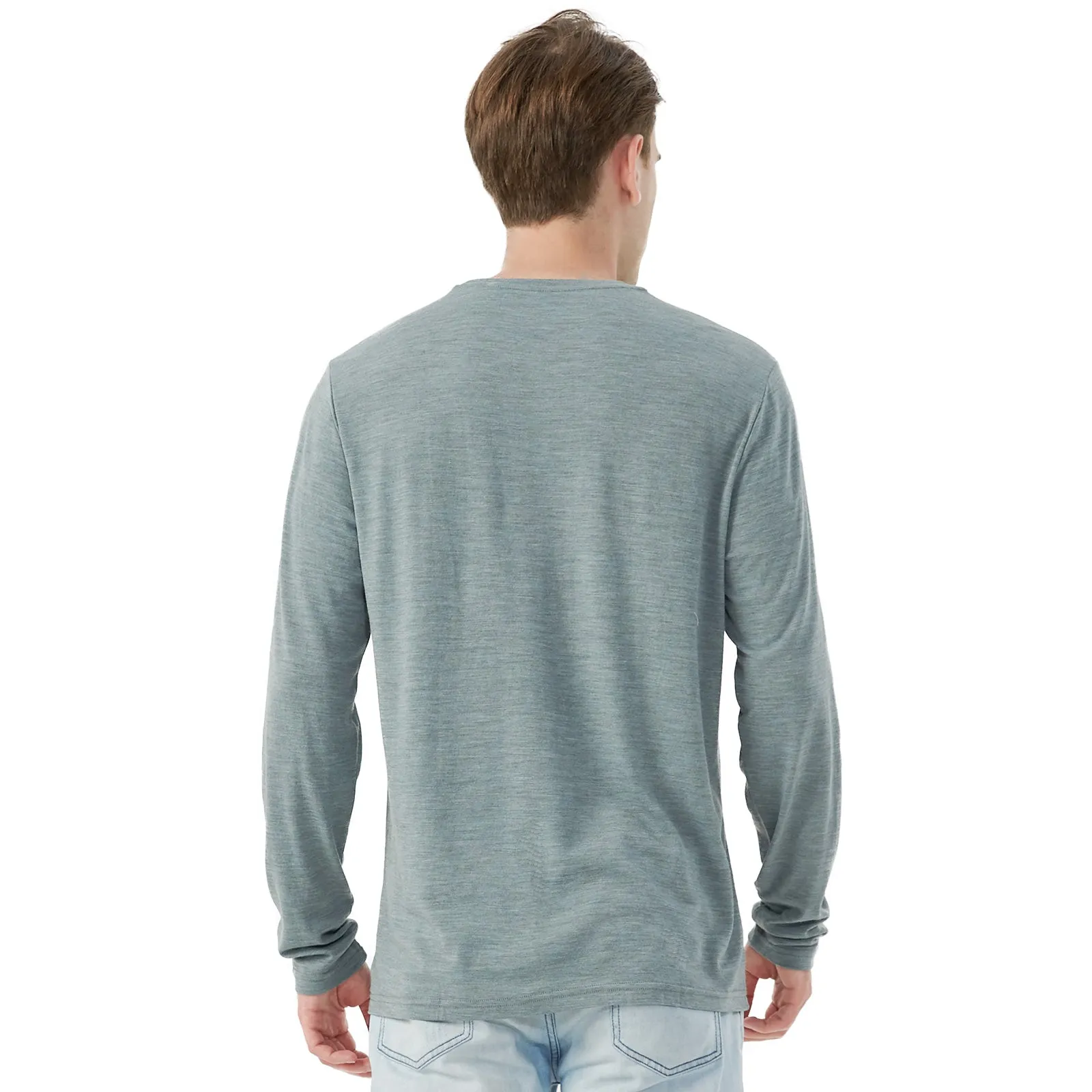 Men's Merino 170g Classic All-Season Base Layer Crew Gray