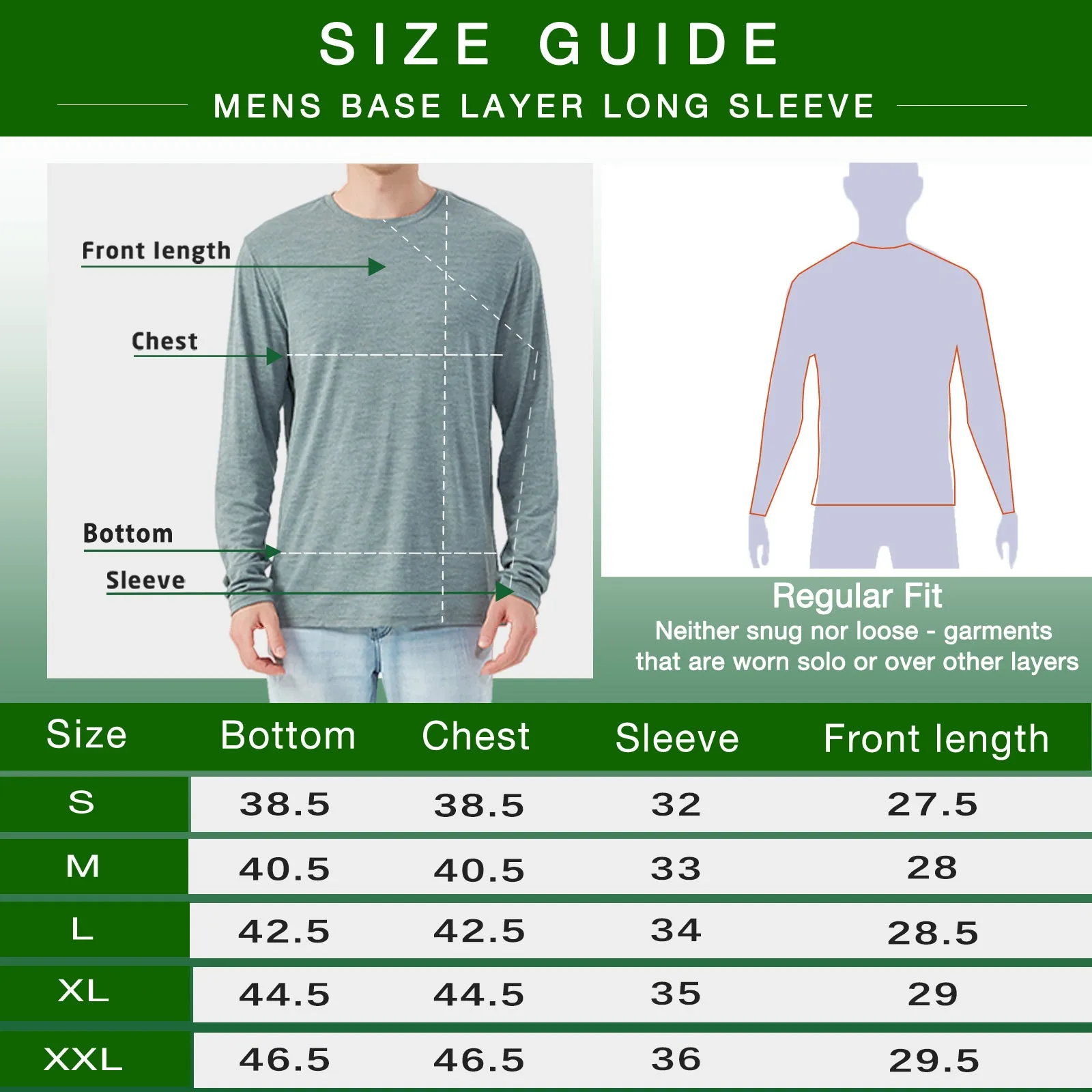 Men's Merino 170g Classic All-Season Base Layer Crew Gray