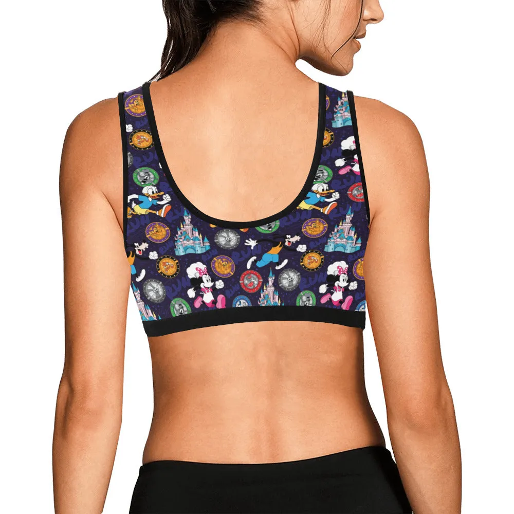 Mickey Wine And Dine Race Women's Sports Bra