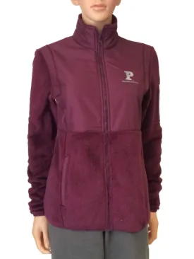 Pennsylvania Quakers GFS WOMENS Plum Furry Long Sleeve Full Zip Jacket (M)