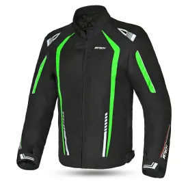 R-TECH Marshal Motorcycle Sports Touring Textile Jacket Black Green