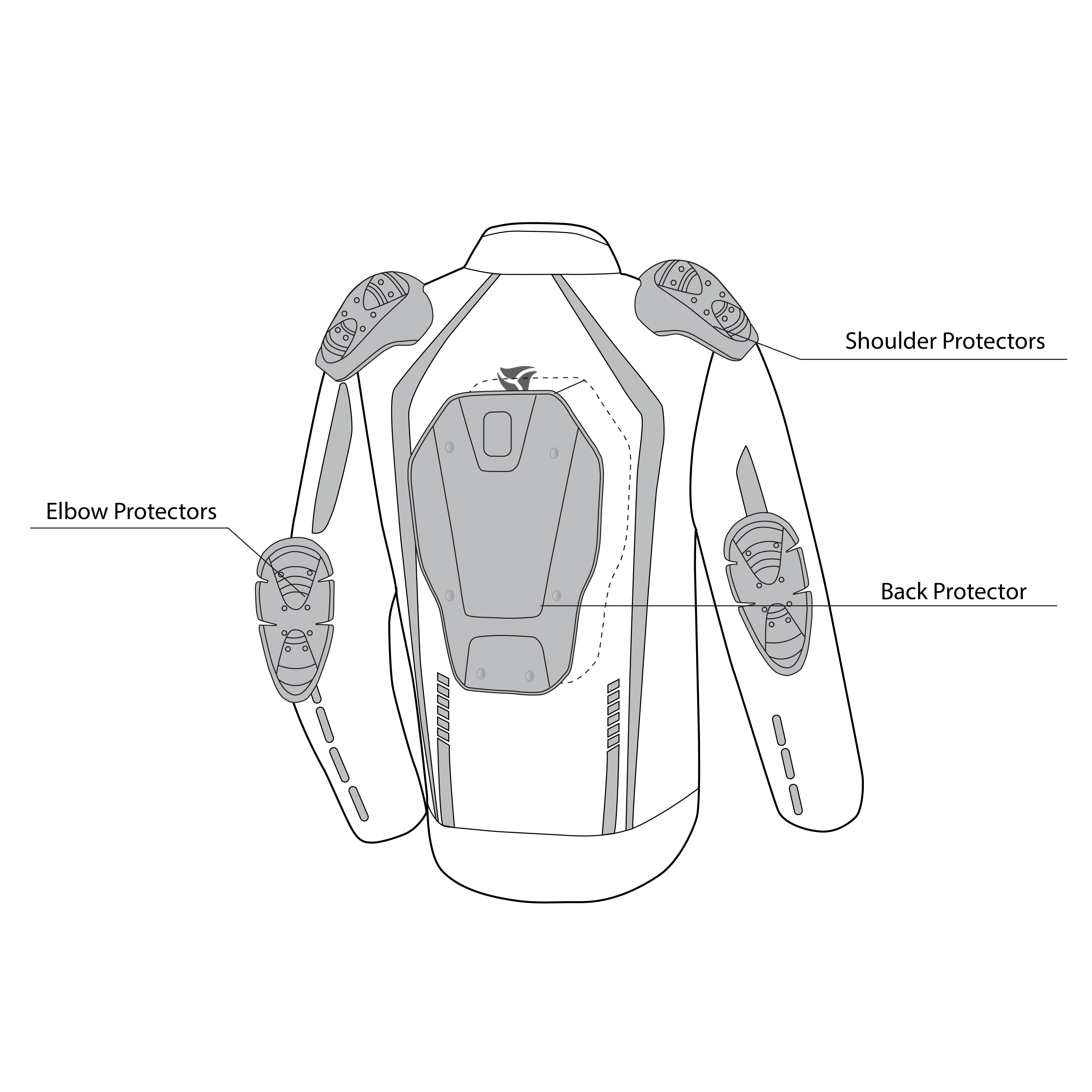 R-TECH Marshal Motorcycle Sports Touring Textile Jacket Black Green