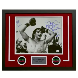 Ray Mancini Hand Signed & Framed Boxing 11x14 Photo (JSA)