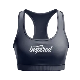 Ribbed Seamless Racerback "Inspired Script" Sports Bra