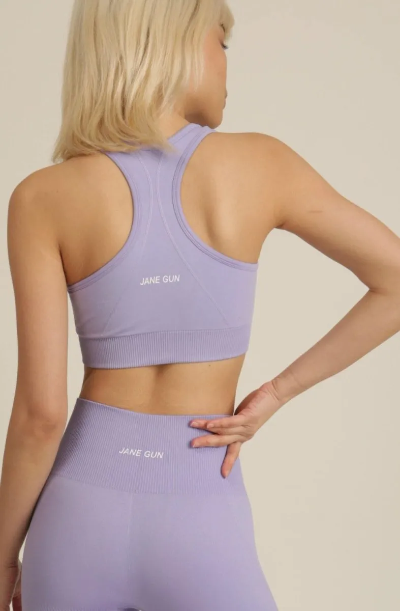 Seamless Sports Bra - Lilac