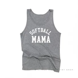 Softball Mama - Baseball Detail on Back - Unisex Jersey Tank