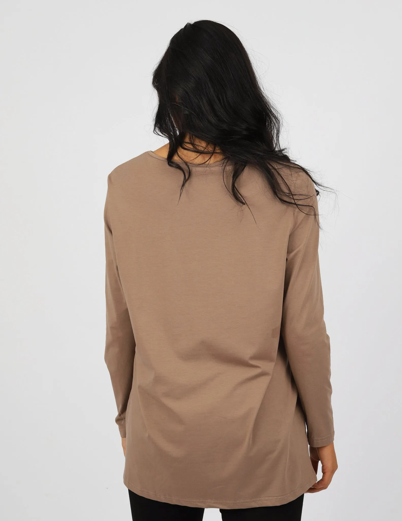 Sporty Straight Hem Top - Light Shades