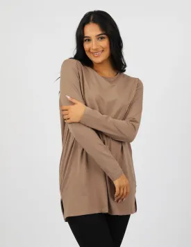 Sporty Straight Hem Top - Light Shades